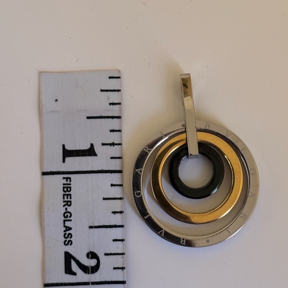 Pendant /Bulgari Design Silver and Gold Necklace